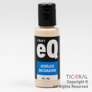 ACRIL.DECOR.EQ 216 PIEL 50ML X 6 UNIDADES